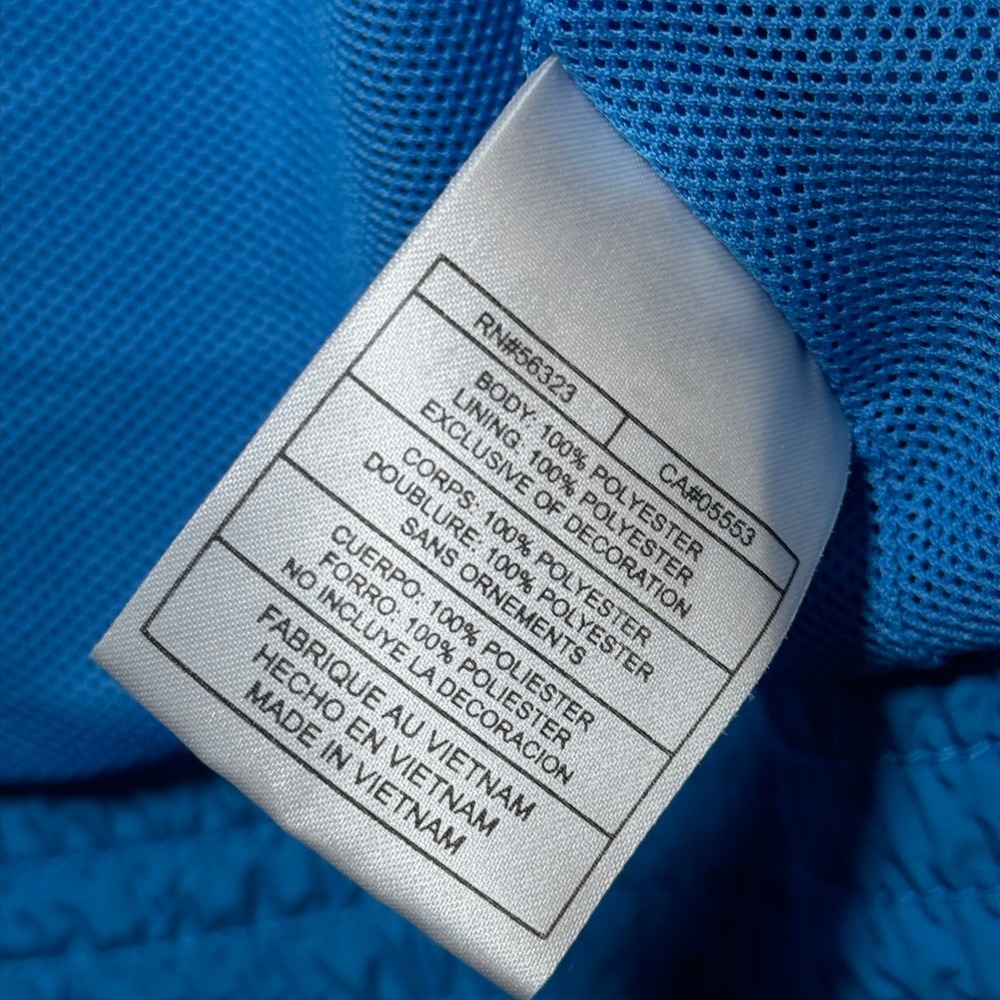 Nike Jacket Mens Medium Full Zip Track Blue White Stripe Sportswear Futura Logo - Picture 12 of 13